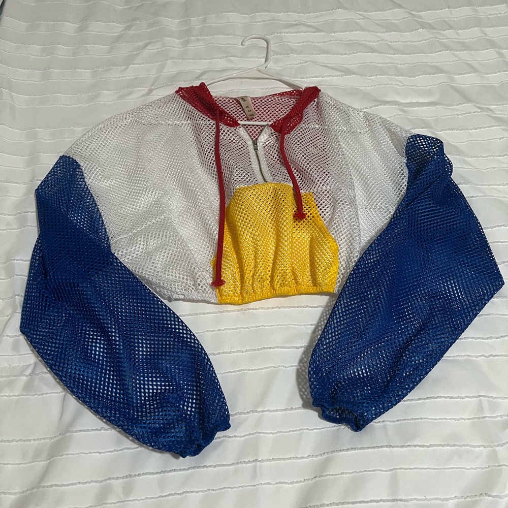 Oversized Mesh Hoodie